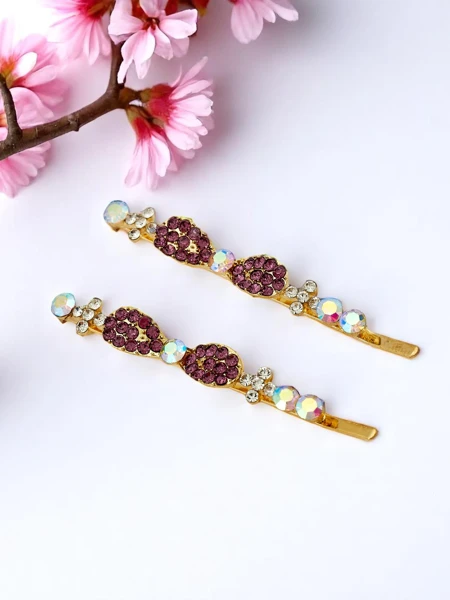 Royalfashion Hajtű strasszkövekkel és kis masnikkal Tiny Bows