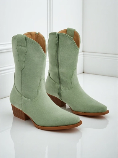 SpireHush női öko velúr cowboy csizmák