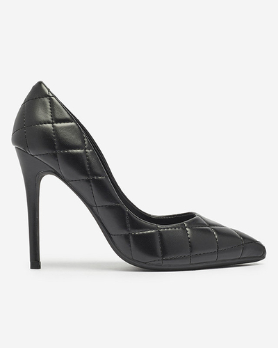 Női steppelt pumpa fekete színben Duclisa- Footwear