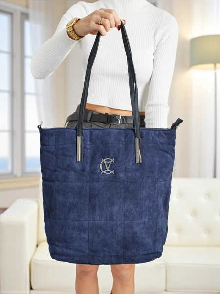 Caryenne női shopper táska öko velúr