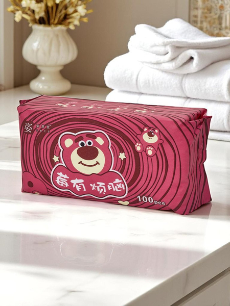 Pamut nedves törlőkendő 100 db.