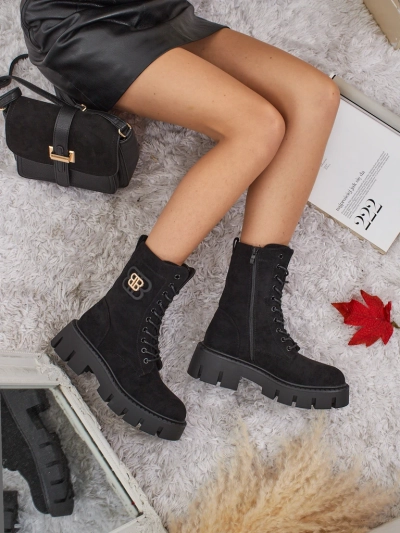 Royalfashion Női Milloze worker stílusú bokacsizma