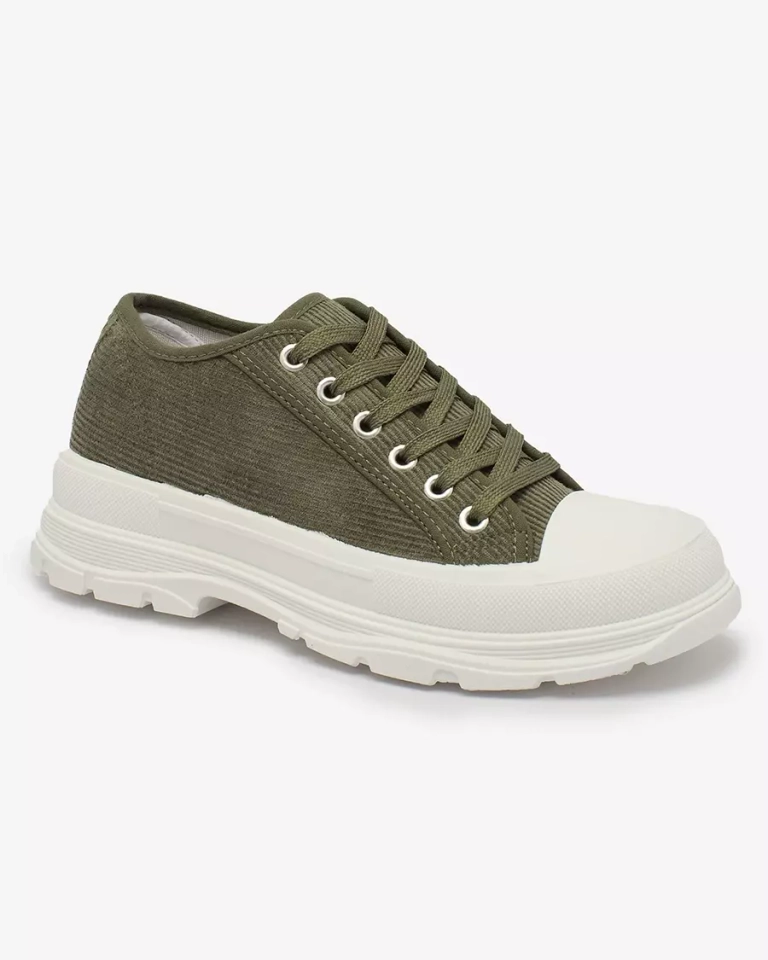 Royalfashion Green női platform tornacipő Spollero