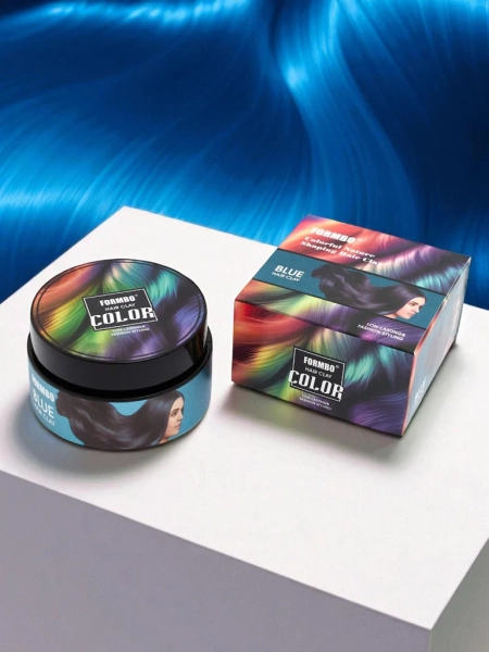 Formbo Azzurro Argus – kék színű hajagyag, Fashion styling