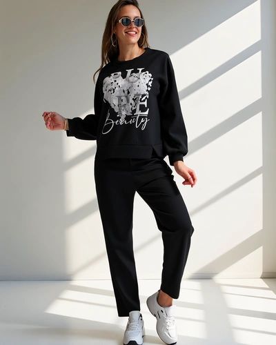 Royalfashion Női viszkóz szett mintával