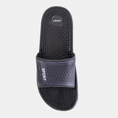 Férfi sötétkék gumi papucs tüskékkel Liw - cipő