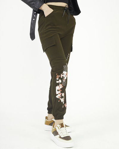 Női cargo nadrág, zöld - Ruházat