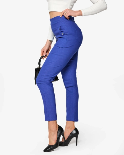 Kék női teggings nadrág PLUS SIZE- Ruházat