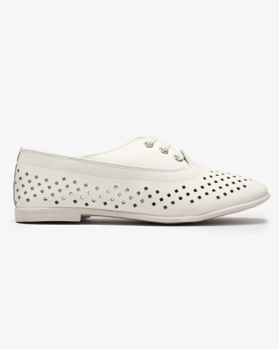 Fehér gyermek áttört mokaszin Janno- Footwear