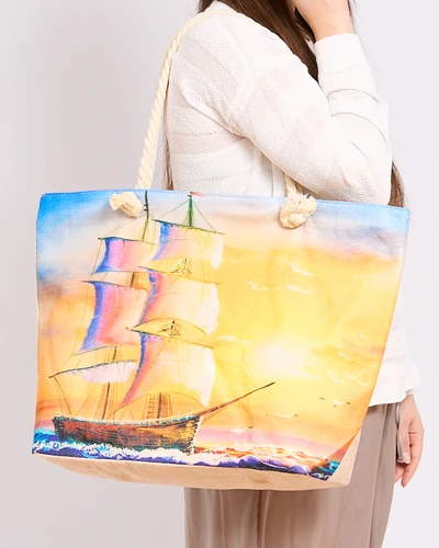 Royalfashion Nagy nyomtatott textil táska