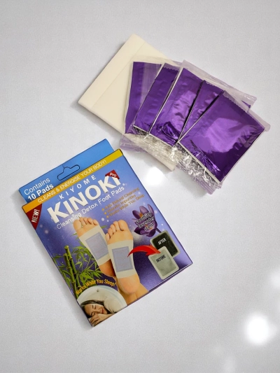 Detox lábtisztító foltok DETOX KINOKI 10 darab Levendula