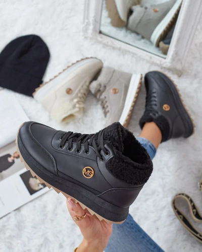 Royalfashion női Frozit műszőrme melegített tornacipő