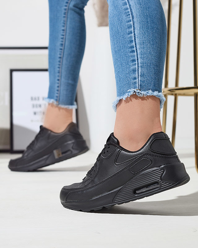 OUTLET Fekete női tornacipő sportcipő Faducy- Footwear