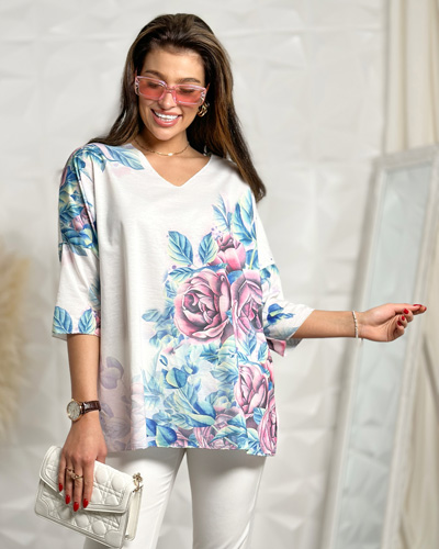 Royalfashion női print blúz