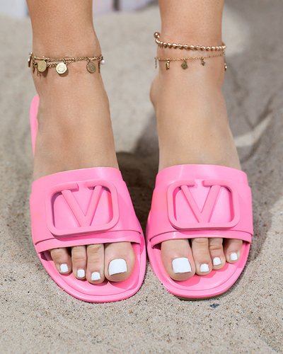 Cartec rózsaszín női eco bőr papucs - Lábbeli