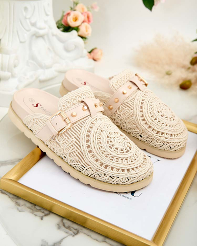 Royalfashion Női flip-flop hímzéssel Leronip