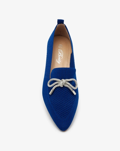 Cobalt női szövet balerinák Faqsa- Lábbeli
