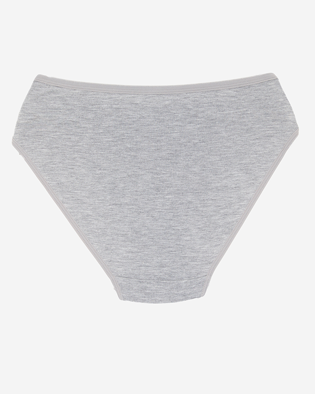 Szürke női bugyi csipkével - Fehérnemű