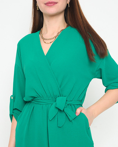 Női zöld hosszú jumpsuit - Ruházat