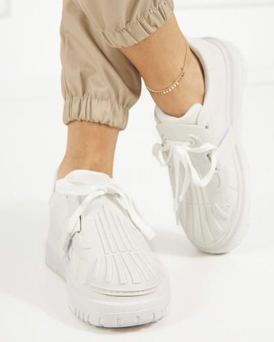 OUTLET Női fehér sportcipő Sumikoa - Lábbeli