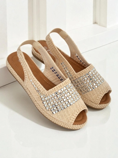 Női espadrille szandál strasszkövekkel Belle Sparkle