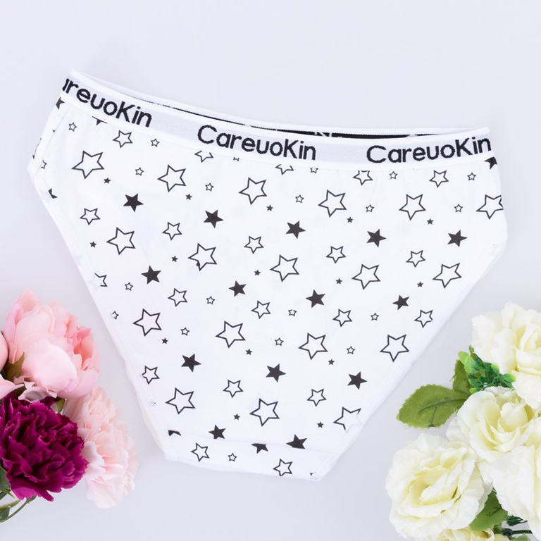 Női fehér rövidnadrág csillagokkal - fehérnemű