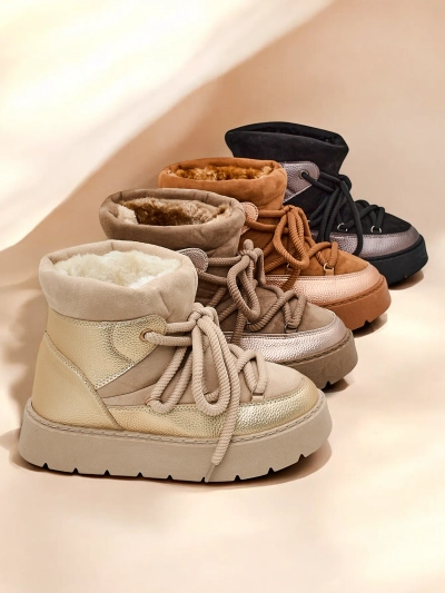 Royalfashion Női fűzős hó csizmák Iniuc