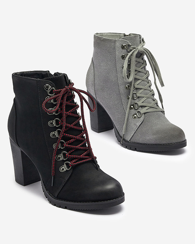 Szürke női magas szárú csizma Fareffi- Footwear