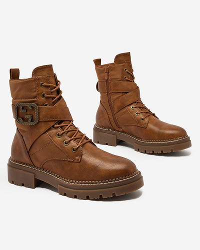 Royalfashion Női bagger csizma barna színben Muasers