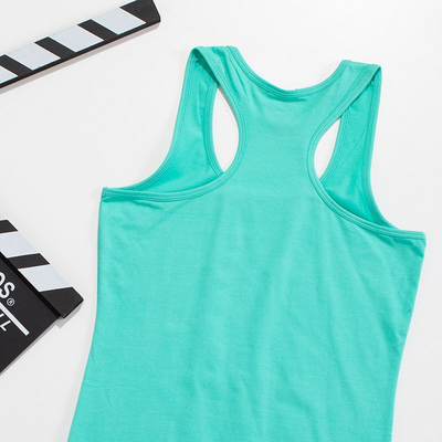 Női türkiz strasszos felső - ruházat