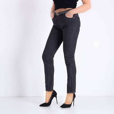 Szürke kordbársony nadrág párnázott övvel - Ruházat