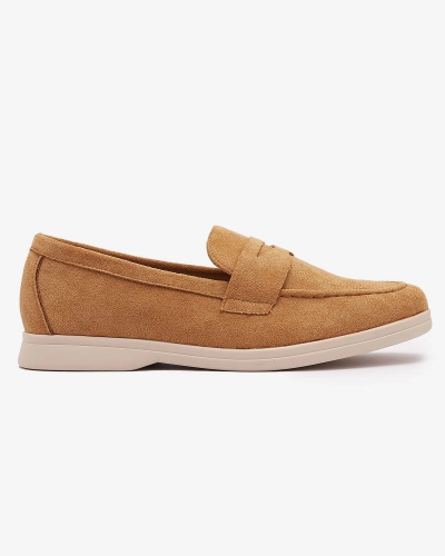 Női öko-szarvasbőr mokaszin teveszínben Daffer- Footwear