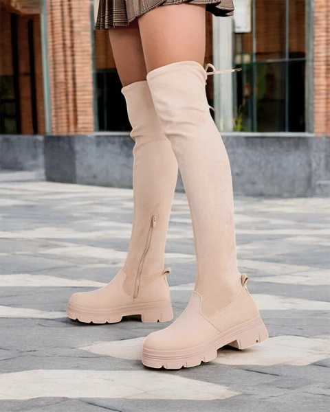 Royalfashion Női slip-on térd fölé érő csizmák Aniaf