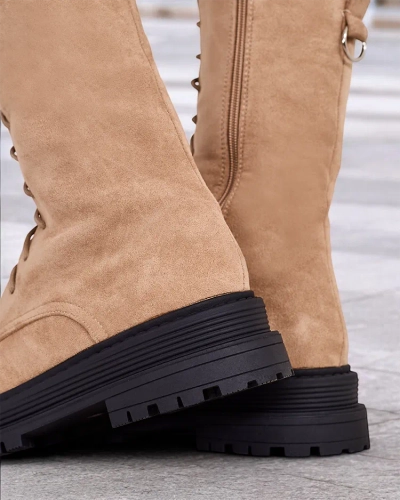 Royalfashion női csipkés csizma Werces