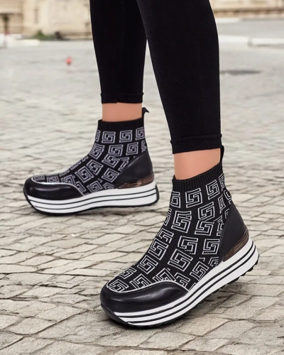 Royalfashion Női sportos magas tornacipő Lori