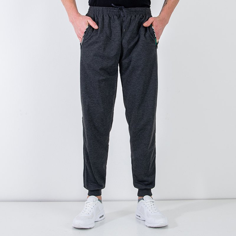 Sötétszürke férfi plus nadrág PLUS SIZE felirattal - Ruházat