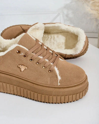 Royalfashion Melegített női tornacipő szőrmével Noxu