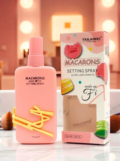 Macarons Sminkfixáló Permet Rózsaszín
