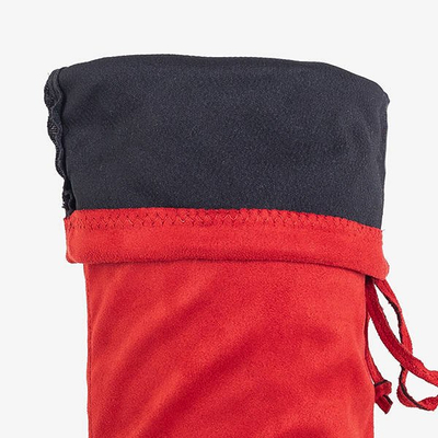 Piros női térdcsizma az Elvin- Shoes cégtől