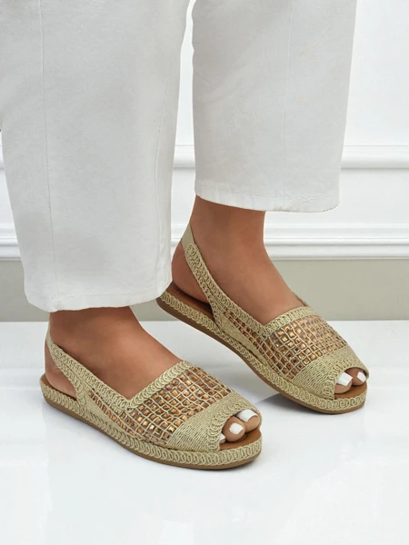 Női espadrille szandál strasszokkal Belle Sparkle