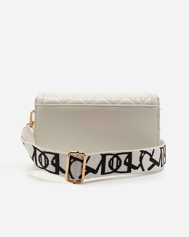 Női fehér steppelt kis kézitáska - Kiegészítők