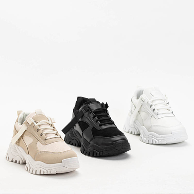 OUTLET Női sportcipő tornacipő ecru Itega árnyalatban - Lábbeli