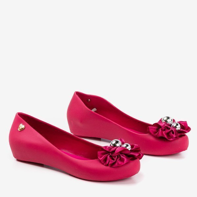 OUTLET Fuchsia melissa dekoratív Mirillia virágokkal - Cipő