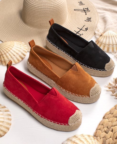 Umox platform piros espadrilles - lábbeli