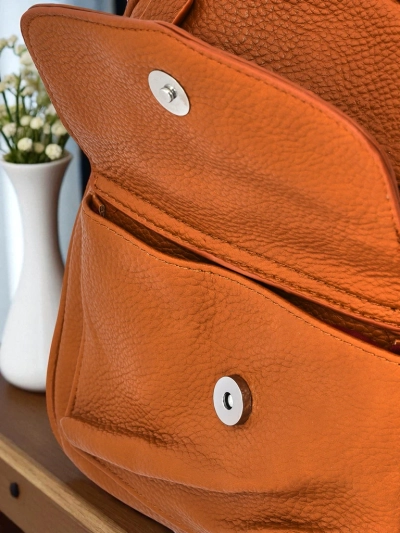 Elegáns Calista Camel női hátizsák, öko bőr, Królewska Moda
