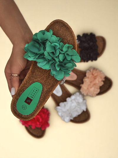 Royalfashion női papucs virágokkal Flora Soft