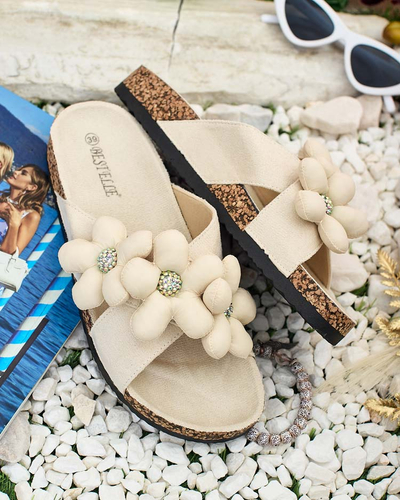 Royalfashion Női Polidda Flower Strap Flip Flops