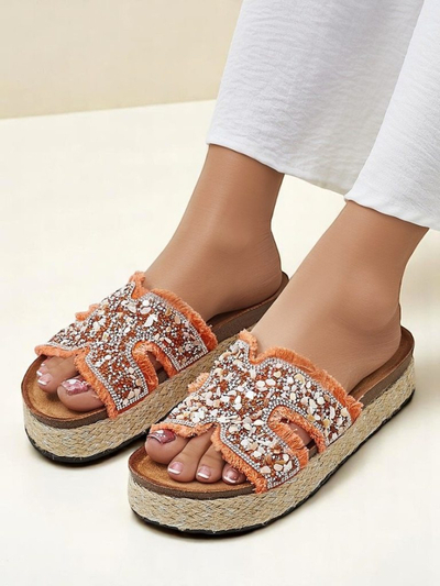 Royalfashion női papucs Candy Candy díszítéssel