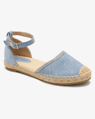 Royalfashion Női espadrilles cirkófűzéssel, kék színben Rieta