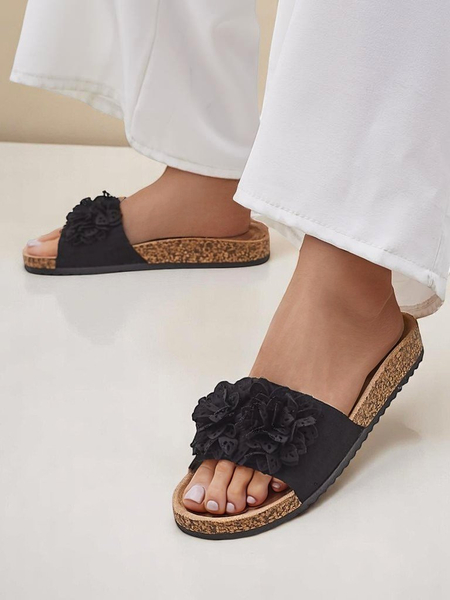 Royalfashion női papucsok virágos díszítéssel Occes